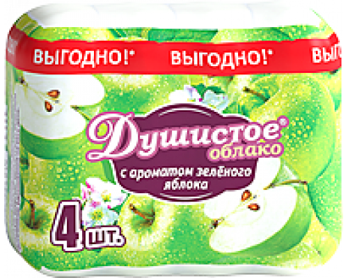 М/т Душистое облако Зеленое яблоко 4*70г (18) НМЖК