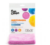 Салфетка Fun Clean микрофибра 30*30см 3шт д/автомобиля (30) Акцент