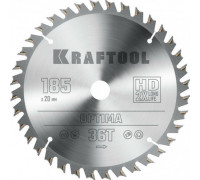 KRAFTOOL Optima 185х20мм 36Т, диск пильный по дереву