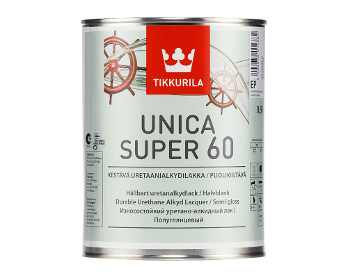 Лак UNICA SUPER 60 EP п/глянц 0,9л (3) Тиккурила