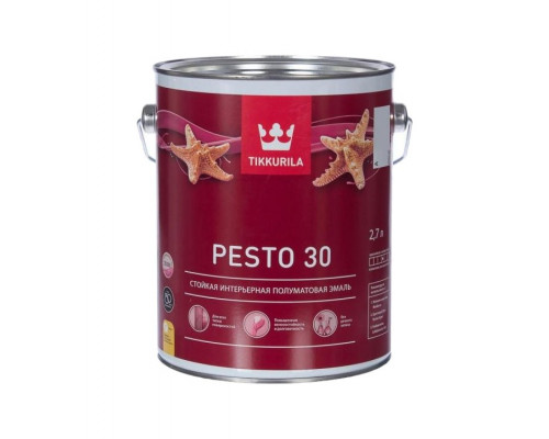Краска PESTO-30 А п/мат 2,7л (6) Тиккурила