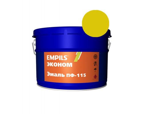 Эмаль ПФ-115 желтая 20кг Эконом Empils (1) Эмпилс