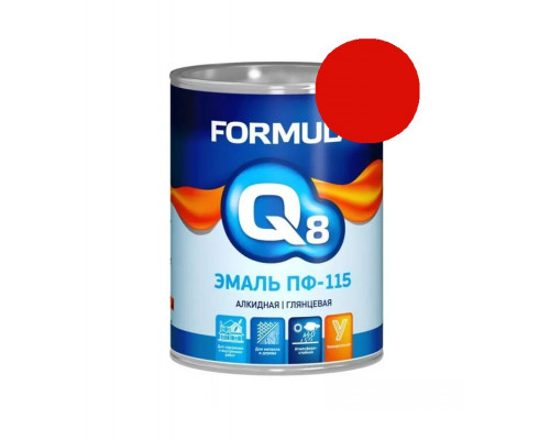 Эмаль ПФ-115 красно-коричневая 0,4кг F Q8 (28) Престиж