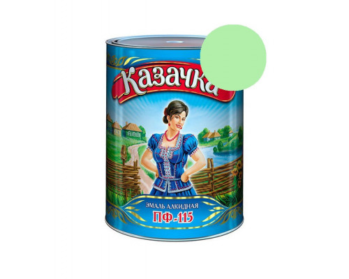Эмаль ПФ-115 салатная 2,8кг КАЗАЧКА (6) Престиж