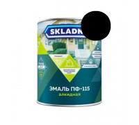 Эмаль ПФ-115 черная 0,8кг SKLADNO (14) Престиж