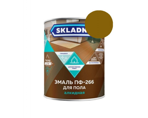 Эмаль ПФ-266 жел-кор 5,5кг SKLADNO (2) Престиж