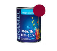 Эмаль ПФ-115 вишневая 0,9кг Простокрашено (14) Эмпилс