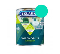 Эмаль ПФ-115 бирюзовая 0,8кг SKLADNO (14) Престиж