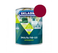 Эмаль ПФ-115 вишневая 0,8кг SKLADNO (14) Престиж