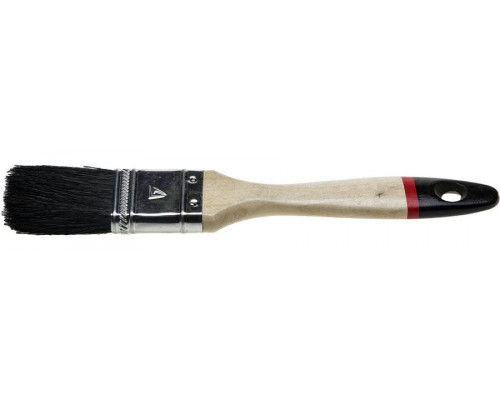 STAYER  UNIVERSAL-EURO 20 мм, 3/4" чёрная натуральная щетина, деревянная ручка, Плоская кисть (01022-020)