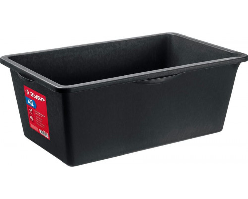 ЗУБР  40 л, Прямоугольный строительный таз, МАСТЕР (06097-40)