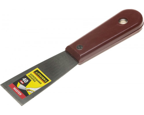 STAYER  MAXFlat 40 мм, пластиковая ручка, стальной, Шпатель, MASTER (1003-040)