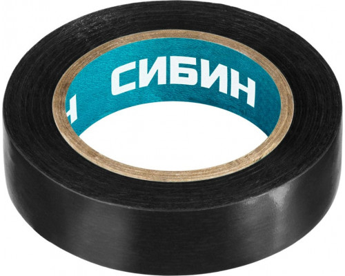 СИБИН  15 мм х 10 м, Изоляционная лента пвх черная (1235-2)