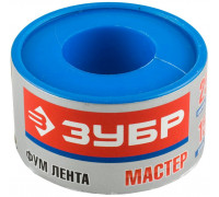 ЗУБР  0,1 мм х 25 мм х15 м, 0,40 г/см3,  Фум лента (12373-25-040)