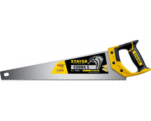STAYER  Cobra 5 450 мм, Ножовка по дереву (1506-45)