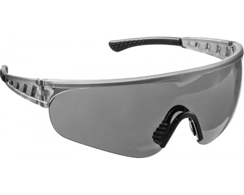 STAYER  PRO-X серые, широкая монолинза, открытого типа, защитные очки (2-110432)