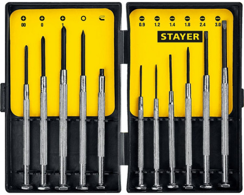 STAYER  11 предм., Часовые отвертки (2560-H11)
