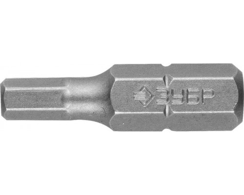 ЗУБР  2 шт, HEX4 25 мм, Кованые биты (26007-4-25-2)