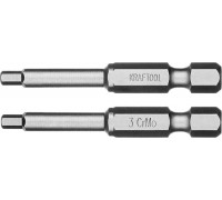 KRAFTOOL  X-Drive HEX 3, 50 мм, 2 шт, Торсионные биты (26127-3-50-2)