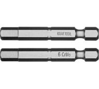 KRAFTOOL  HEX 6, 50 мм, 2 шт, Торсионные биты (26127-6-50-2)