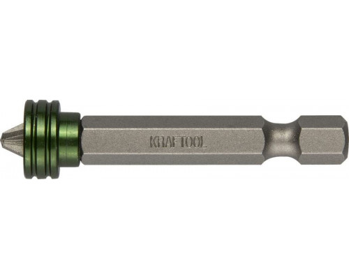 KRAFTOOL  Magnet-X PZ 2, 50 мм, 1 шт, Бита с магнитным держателем-ограничителем (26129-2-50-1)