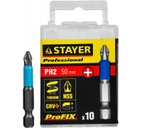 STAYER  ProFix PH2 50 мм, 10 шт, Набор бит (26203-2-50-10)