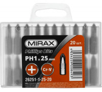 MIRAX  PH 1, 25 мм, 20 шт, Биты (26251-1-25-20)