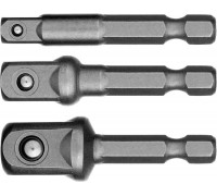 STAYER  Maxfix 50 мм, 3 шт, Адаптеры для торцовых головок (26656-H3)