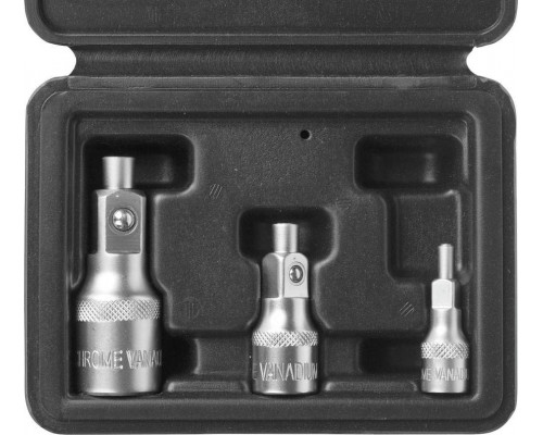 ЗУБР  1/2", 3/8", 1/4", 3шт, Набор магнитных адаптеров (27712-H3)