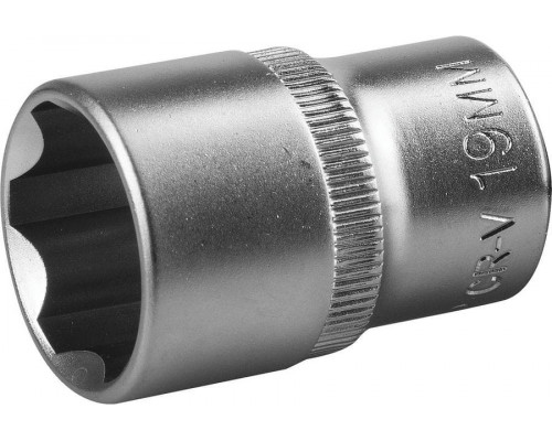 ЗУБР  SUPER LOCK, 1/2", 19 мм, Торцовая головка (27725-19)