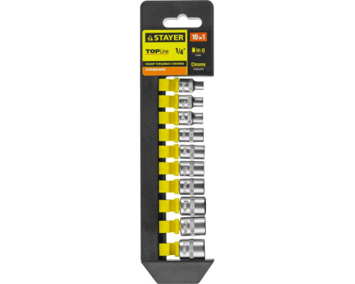 STAYER  RSS 10S, 10 предм., (1/2"), Набор торцовых головок (27758-H10)