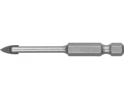 ЗУБР  6 мм, 2х кромка, HEX 1/4, Сверло по стеклу и кафелю (29840-06)