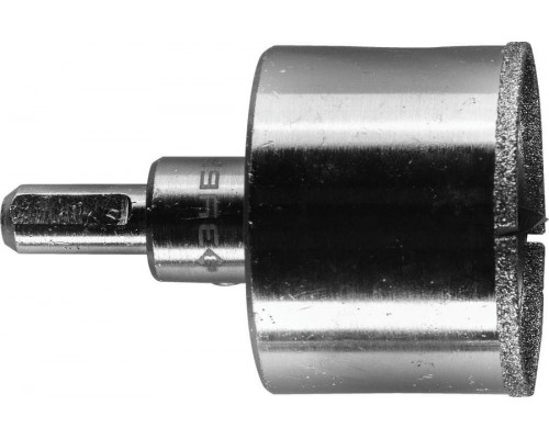 ЗУБР  АГК d 45 мм (центр. сверло, трехгр. хвост, Р60), Алмазная коронка, Профессионал (29850-45)