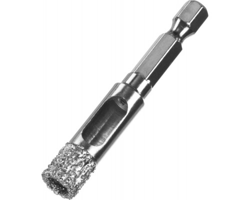 ЗУБР  АВК d 10 мм (HEX 1/4", 15 мм кромка), Вакуумное алмазное трубчатое сверло, Профессионал (29865-10)