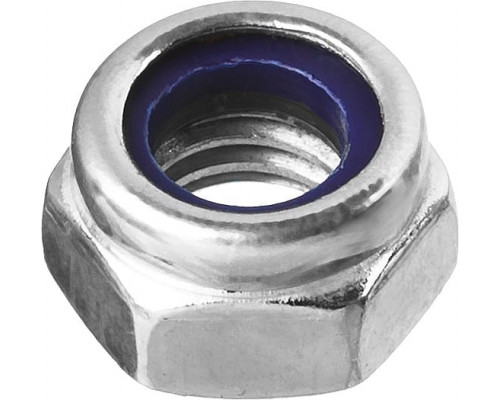 ЗУБР  DIN 985 кл. пр. 6, M12, самостопорящаяся гайка с нейлоновым кольцом, цинк, 5 кг (303580-12)