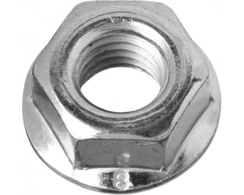 ЗУБР  DIN 6923 кл. пр. 6, M10, гайка с фланцем, цинк, 5 кг (303630-10)