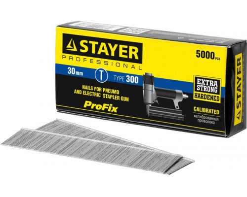 STAYER  тип 300 30 мм, 5000 шт, Гвозди для нейлера (31530-30)