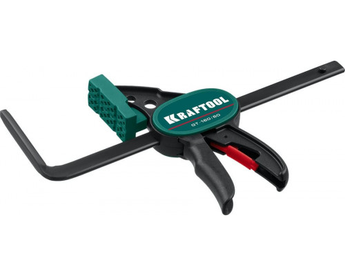 KRAFTOOL  GT-160/60 мм, универсальная, быстрозажимная, в T-track, пистолетная  струбцина, KRAFTFLEX (32237)