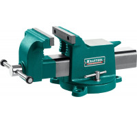 KRAFTOOL  STEEL, 125 мм, Стальные слесарные тиски (32701-125)