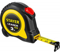 STAYER  Leader 3м х 16мм, Рулетка с автостопом (3402-3)