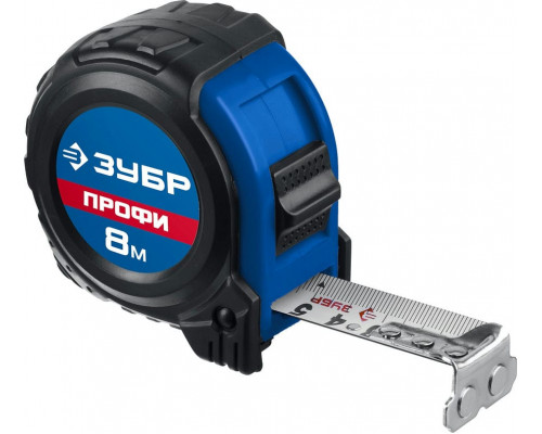 ЗУБР  Нейлон 8м х 25мм, Рулетка (34056-08-25)