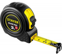 STAYER  BlackMax 3м х 16мм, Рулетка с двумя фиксаторами (3410-03)