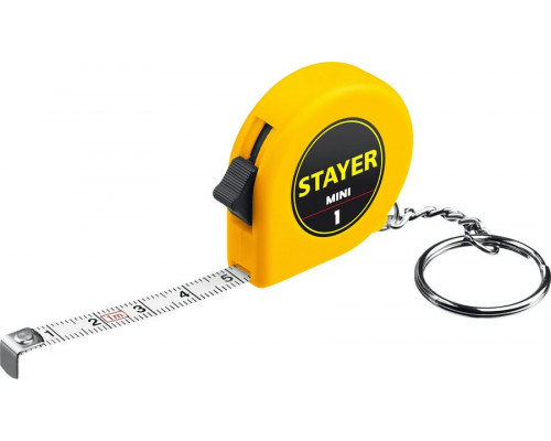 STAYER  Mini 1м х 6мм, Рулетка-брелок (34140-1)