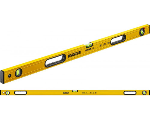 STAYER  Leader 1500 мм, Строительный фрезерованный уровень (3466-150)