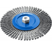ЗУБР  200 мм, М14, жгутированная стальная проволока, 0.5 мм, Щетка дисковая, Профессионал (35192-200)