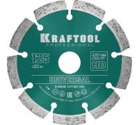 KRAFTOOL  UNIVERSAL 125 мм (22.2 мм, 10х2.4мм), Алмазный диск (36680-125)