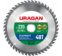 URAGAN Expert 235 х 32/30мм 48Т, диск пильный по дереву