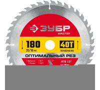 ЗУБР Оптимальный рез 180 x 20/16мм 40Т, диск пильный по дереву