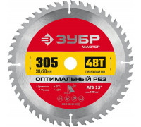ЗУБР Оптимальный рез 305 x 30мм 48Т, диск пильный по дереву