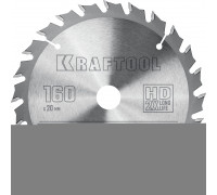 KRAFTOOL Optima 160х20мм 24Т, диск пильный по дереву